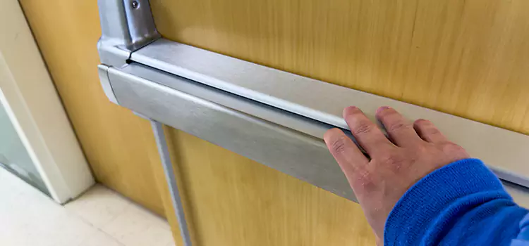 Installing a Push Bar on a Door Ballenger Creek